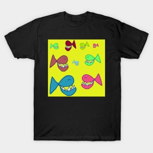 SMILING FISH - HERD OF FISH T-Shirt